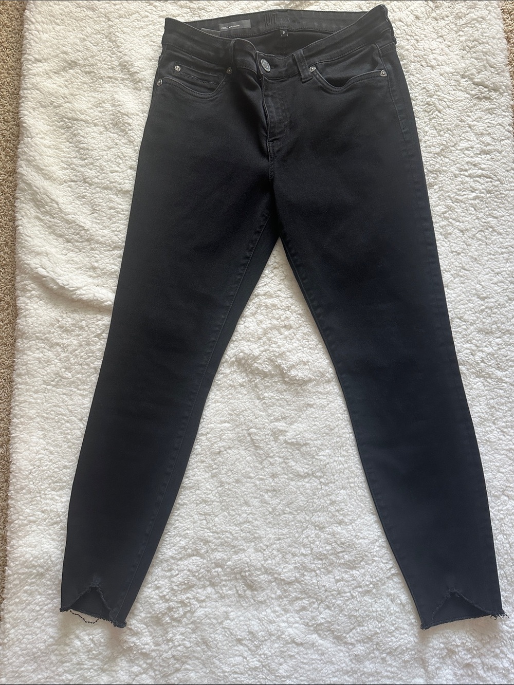 Kut from the Kloth Black Skinny Jeans Carlo ankle skinny